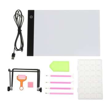 11pcs 5D Diamond Painting Kit A4 Copy Board DIY Diamond Painting Accessories Set Bracket A4 Cloth Ba