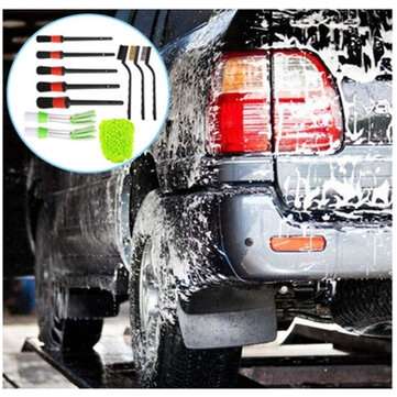 11pcs Car Wash Brush Set Wash Car Wheel Washing Cleaning Brush for Cleaning Tools Detail Cleaning Br