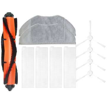 11pcs Replacements for Xiaomi G1 Vacuum Cleaner Parts Accessories Main Brush*1 Side Brushes*4 HEPA F