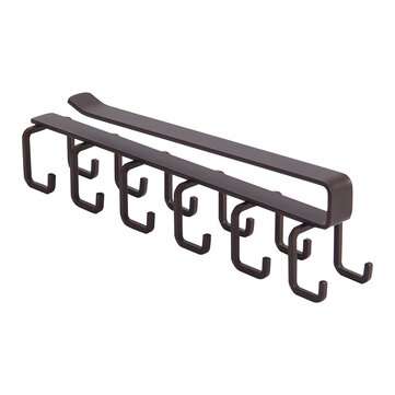 12 Hooks Cup Holder Hang Kitchen Cabinet Under Shelf Storage Rack Organize... (TYPE: STAINLESSSTEEL)