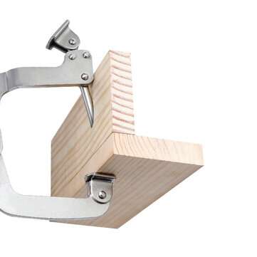 12 Inch C Clamp Dual Purpose 90 Degree Right Angle Clip Metal Fix Plier Locator for Pocket Hole Join