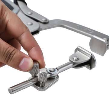 12 Inch C Clamp Dual Purpose 90 Degree Right Angle Clip Metal Fix Plier Locator for Pocket Hole Join