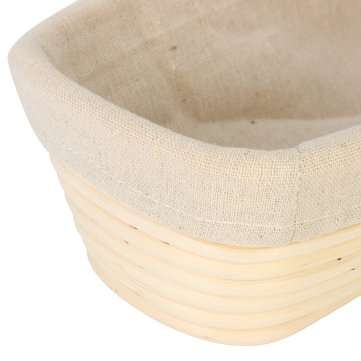12 Inch Oval Banneton Brotform Rattan Basket Bread Dough Proofing Rising Basket Liner