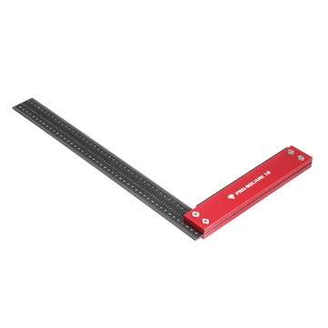 12 Inch Precision Woodworking Square Marking Ruler Aluminum Alloy 90 Degree Right Angle Ruler Hole P
