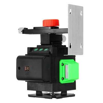 12 Lines 3D Laser Level LCD Green Self Leveling Cross Horizontal Vertical Tool