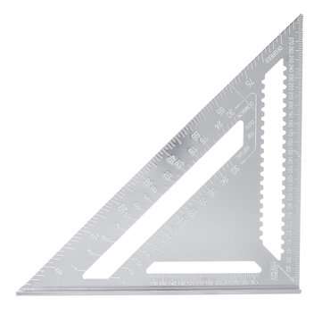 12 Inch Triangle Ruler Aluminum Alloy 30cm Woodworking Multi-function Angle Ruler