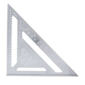 12 Inch Triangle Ruler Aluminum Alloy 30cm Woodworking Multi-function Angle Ruler