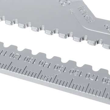 12 Inch Triangle Ruler Aluminum Alloy 30cm Woodworking Multi-function Angle Ruler