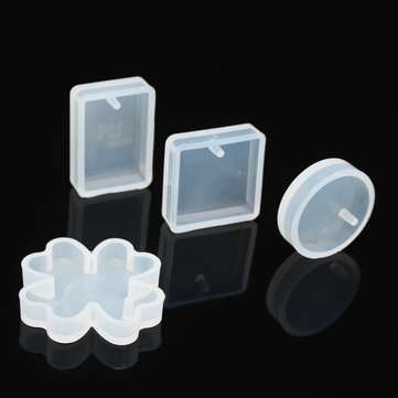 12 Patterns Silicone Mold Resin Pendant Jewelry Necklace Hand Crafts Making