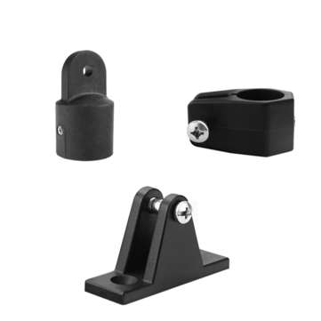 12 PCS BSET MATEL Universal Boat Nylon Fittings Hardware Set Black Fits 3 Bow Bimi... (LENGTH: 25MM)