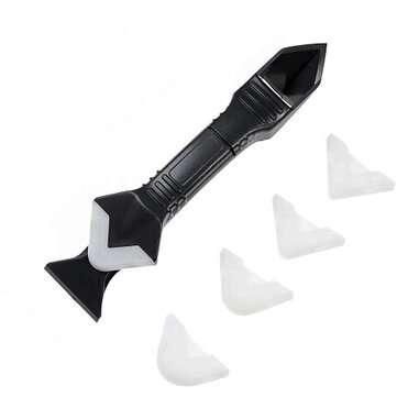 12 Pieces Caulking Tool Kit and 3 in 1 Caulking Tools Silicone Sealant Finishing Tool Grout Scraper