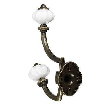 12.5CM Vintage Iron Coat Towel Hanging Hook Wall Bathroom Rack Door Home Decor (COLOR.: BRONZE)