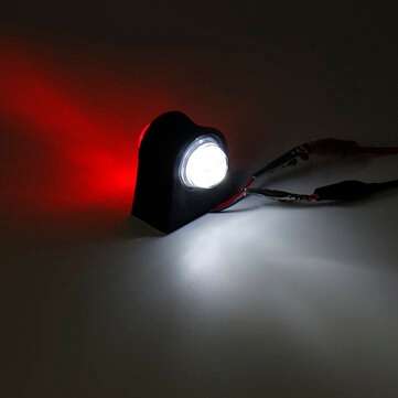 12/24V Mini Rubber LED Double Side Marker Lights Tail Brake Turn Signal Lamp For Trailer Truck