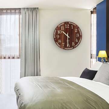 12`` Luminous Silent Non Ticking Night Glow in the Dark Quartz Wall
