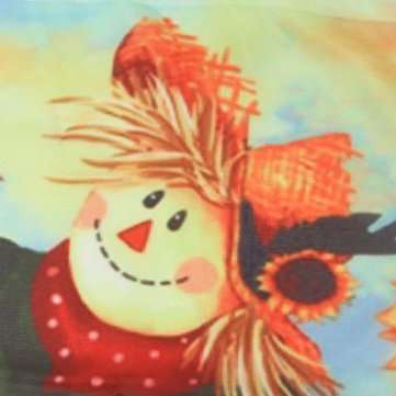 12`` x 18`` Autumn Black Crow Pumpkins Scarecrow & Sunflower Fall Garden Flag Decorations