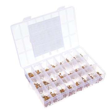 1200pcs 24 Values 50V 10pF-10uF Monolithic Ceramic Capacitor Assorted Kit