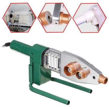 1200W Electric Pipe Welding Machine Heating Tool Heads Set For PPR PB PE Plastic Tube
