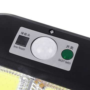 1200W LED Solar Wall Light Motion Sensor Turn On Remote Control Garden Lamp Waterproof  Wall Street