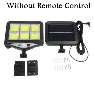 120COB Solar Wall Light Sensor Motion IP65 Waterproof Park Yard Garden Driv... (TYPE: WITHOUTREMOTE)
