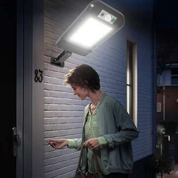 120COB Solar Street Light Motion Sensor Remote Area Security Road Lamp IP65