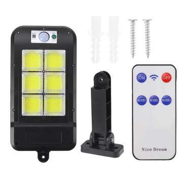 120COB Solar Street Light Motion Sensor Remote Area Security Road Lamp IP65