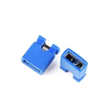 120pcs 2.54mm Jumper Caps Open Two-Way Connection Short-Circuit Connection Block Each 20 Black/Red/Y