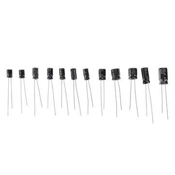 120pcs 12values 0.22UF-470UF Aluminum Electrolytic Capacitor Assortment Kit Set Pack
