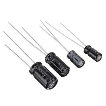 120pcs 12values 0.22UF-470UF Aluminum Electrolytic Capacitor Assortment Kit Set Pack