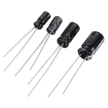 120pcs 12values 0.22UF-470UF Aluminum Electrolytic Capacitor Assortment Kit Set Pack