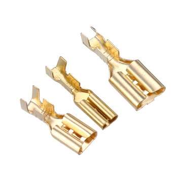 120pcs 2.8 4.8 6.3 Insert Plug Spring Sheathed Wire Terminal Connector Cold Pressed Terminal 0.5-2.5