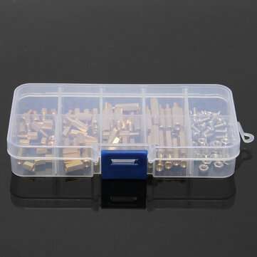120pcs M3 Male Female Brass Hex Column Standoff Support Spacer Pillar M3 Screw Nut For PCB Board