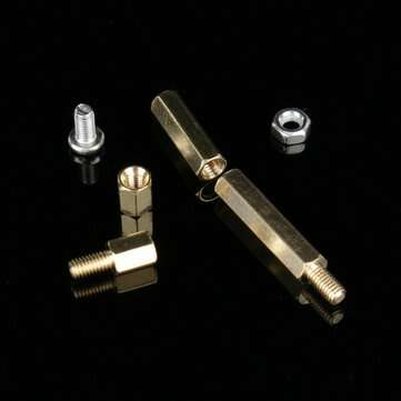 120pcs M3 Copper Column Screw Boxed Hexagon Single and Double Head Stud Set