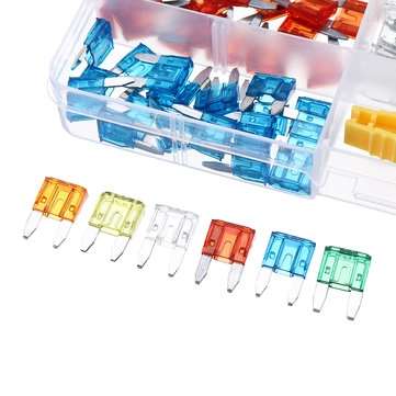 120pcs Profile Mini Small Size Blade Car Fuse Assortment Set for Auto Car Truck 5/10/15/20/25/30A Fu