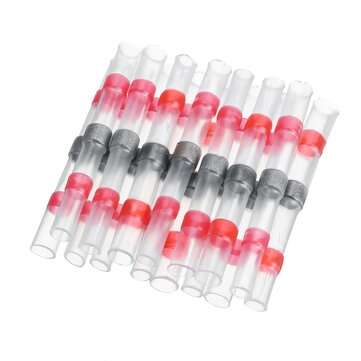 120pcs Solder Seal Heat Shrink Sleeve Wire Butt Terminals Connectors Waterproof Connectors