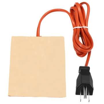 120W 110V 11X9cm Silicone Heating Plate For Car Engine Tank Heater