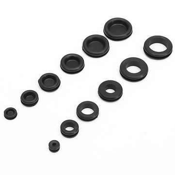 125 pcs 18 Different Sizes Rubber Grommet Assortment O Ring Kit