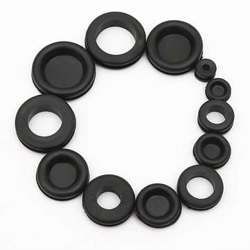125 pcs 18 Different Sizes Rubber Grommet Assortment O Ring Kit