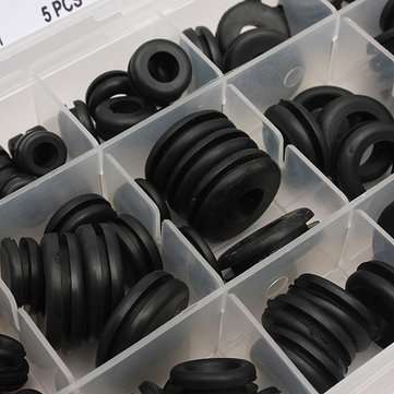 125 pcs 18 Different Sizes Rubber Grommet Assortment O Ring Kit