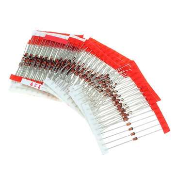 1250 Pcs 25 Values 1W Zener Diode Assorted Kit 3V To 33V Assortment Kit