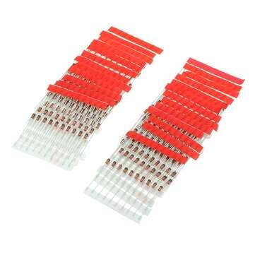 1250 Pcs 25 Values 1W Zener Diode Assorted Kit 3V To 33V Assortment Kit