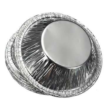 125Pcs  Disposable Round Silver Foil Baking Cookie Cup Cake Tart Mold