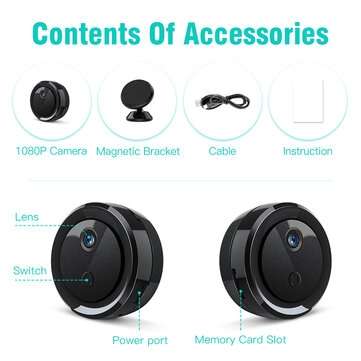 128GB L26 1080P 2MP Lens Camera 2-Hour Recorrding 30 FPS 140Wide Angle