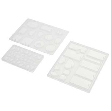 127PCS Silicone Pendant Mould Jewelry Making Necklace DIY Mold Set Craft Easy