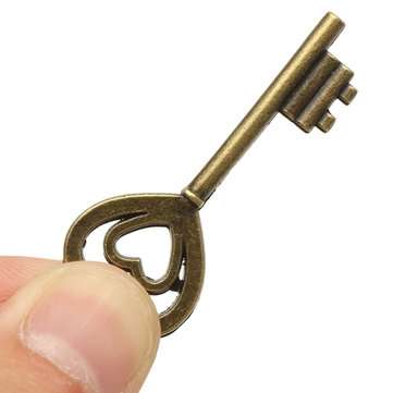 128Pcs Vintage Bronze Key For Pendant Necklace Bracelet DIY Handmade Accessories Decorations