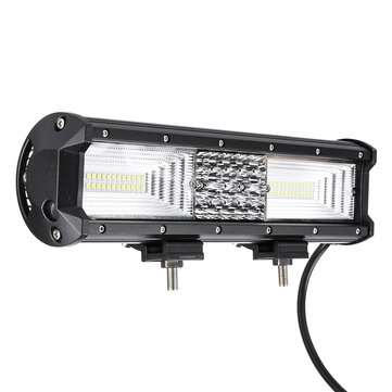 12Inch 204W LED Work Light Bars Combo Beam IP68 Waterproof Pure White DC 10-30V for Off Road Truck S