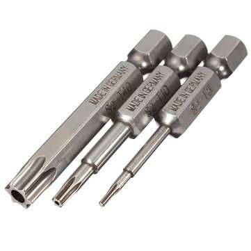 12pcs 1/4 Inch 50mm T5-T40 Magnetic Torx Screwdriver Bits Set