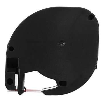 12mmx4m Portable Plastic Label Tape Compatible For DYMO LetraTAG 91200 Black on White