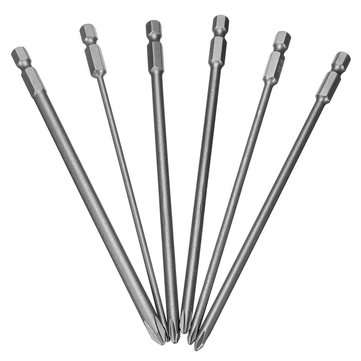 12pcs 150mm Long Screwdriver Bits 1/4 Inch Hex Shank Magnetic Cross Head Screwdriver Bit Set