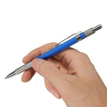 12Pcs 2.0MM 2B Lead Holder Mechanical Pencil with 12pcs Refill Set Drafting Drawing Pencil Refills S