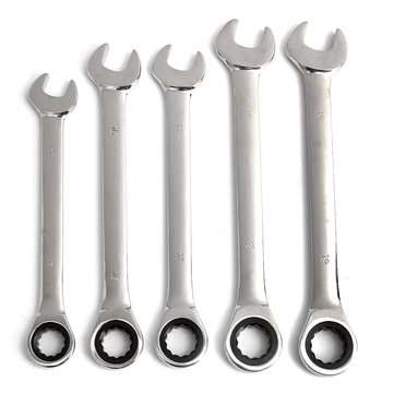 12Pcs 6-19mm Ratchet Wrench Set Ratcheting Spanner Car Repair Tool DIY Open Ring